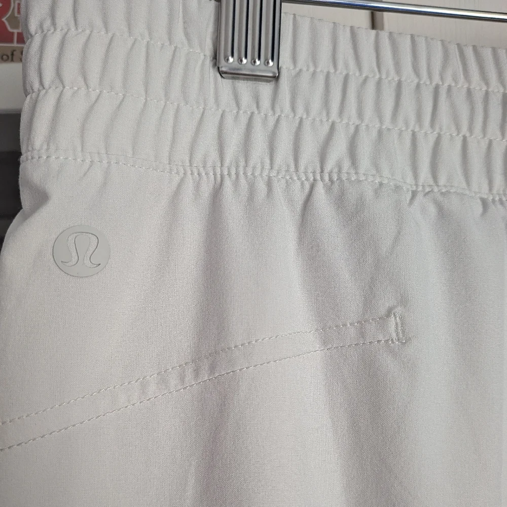 Lululemon Swift Mid-Rise Wide-Leg Pant - Bone - Size 12 Small Stain - Picture 7 of 12